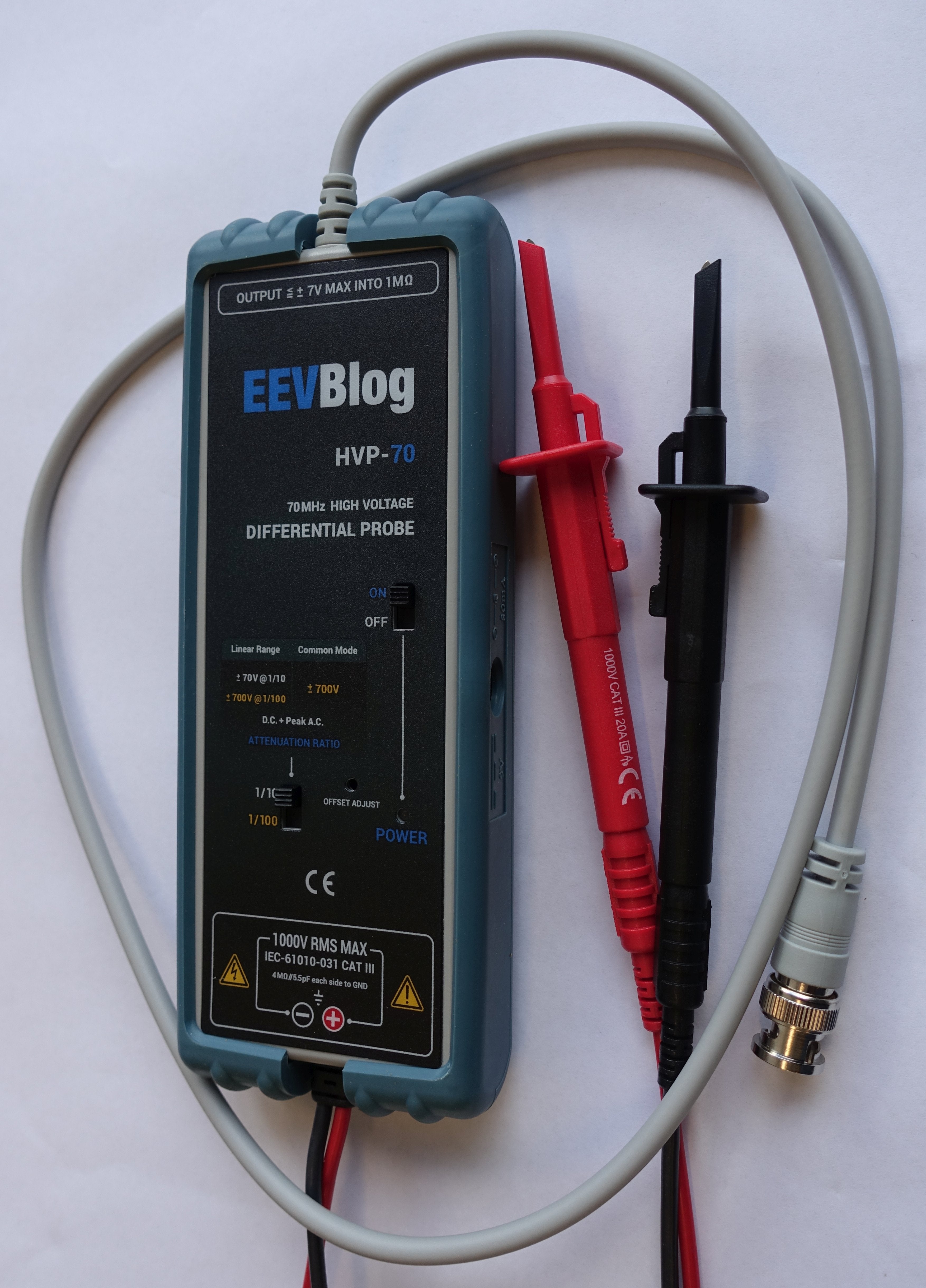 HVP70 70MHz Differential Probe – EEVblog Store