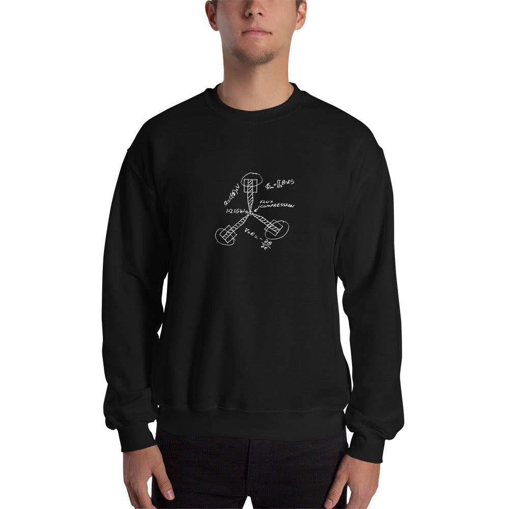 Flux Capacitor With White Logo Sweatshirt