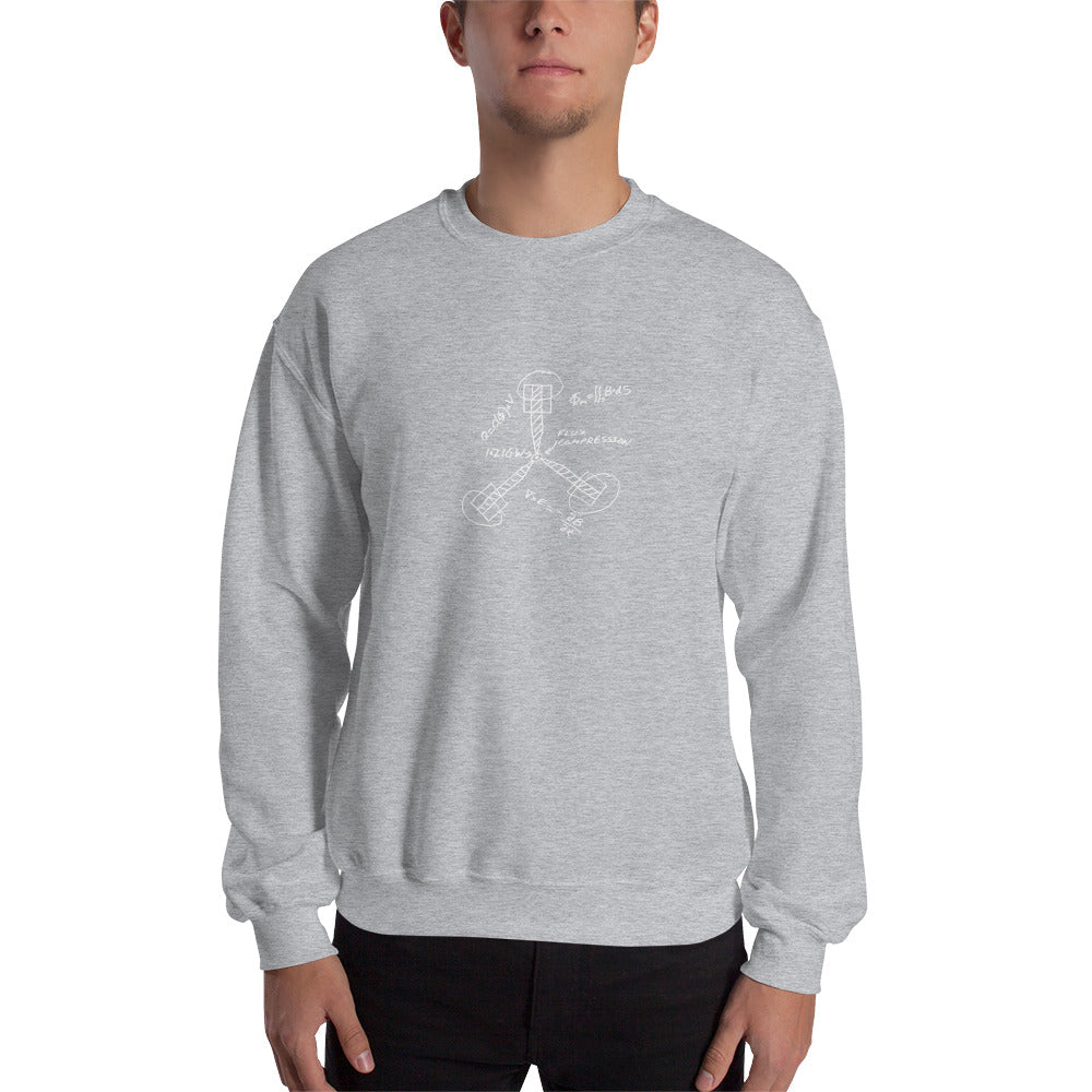 Flux Capacitor With White Logo Sweatshirt