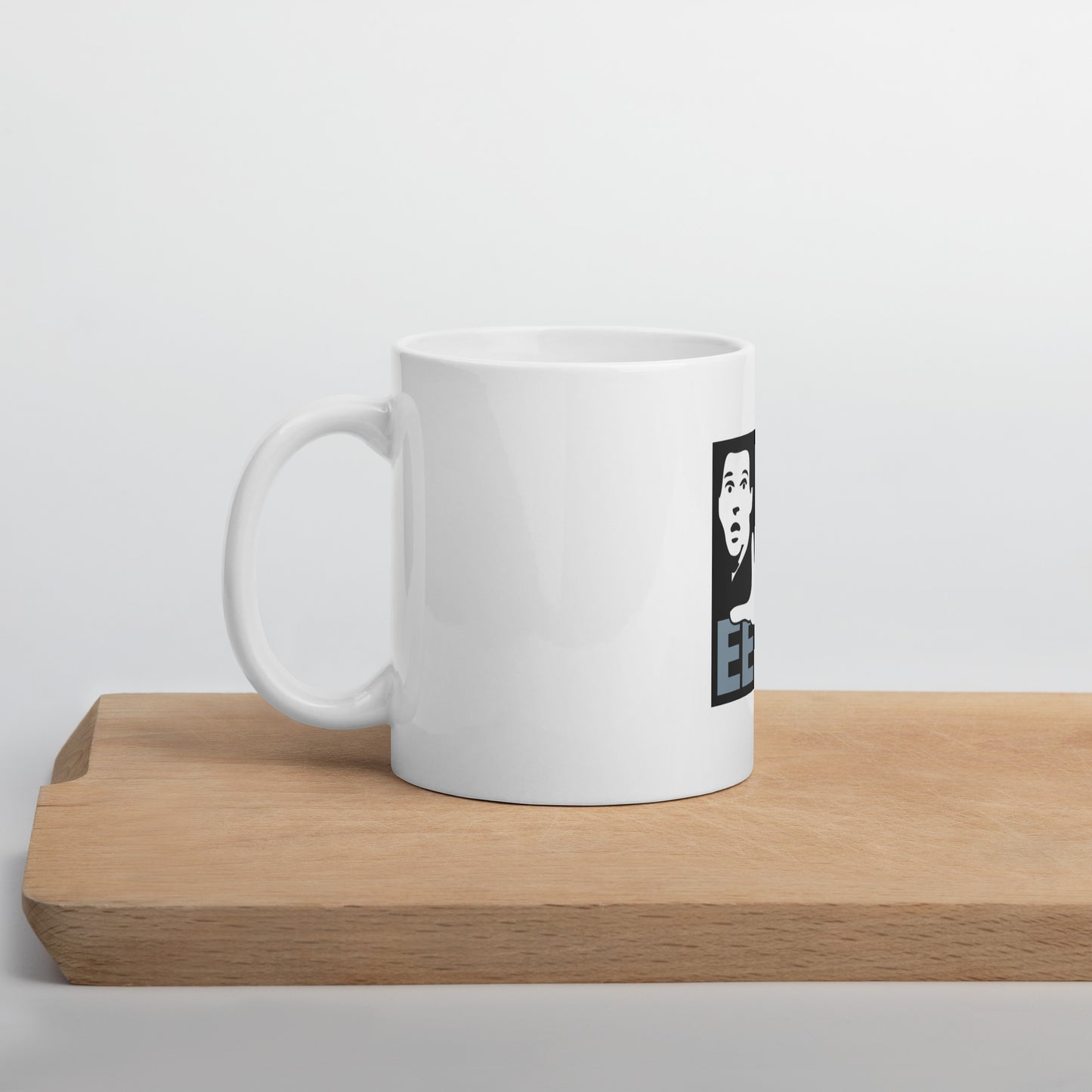 EEVBlog Square Logo White Glossy Mug
