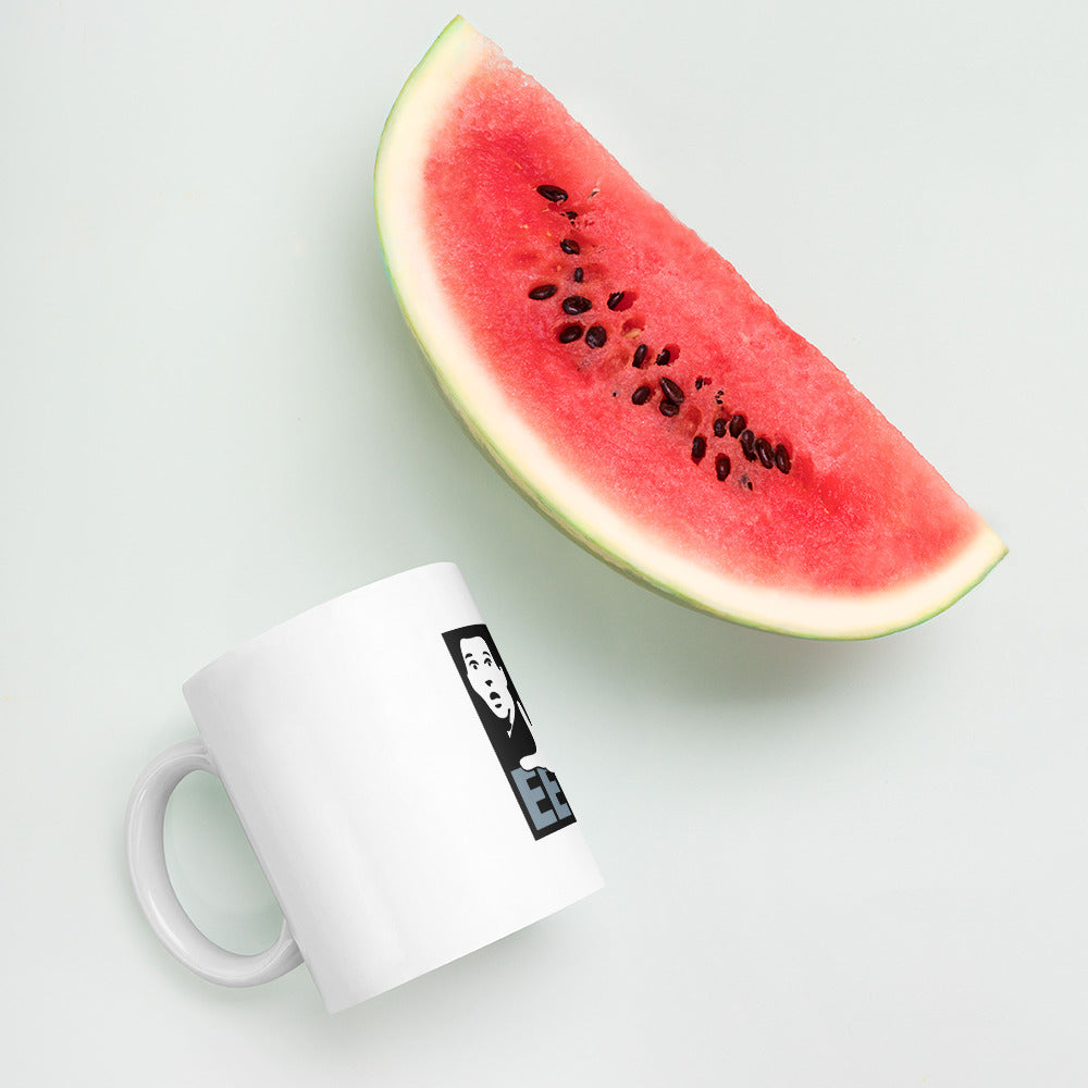 EEVBlog Square Logo White Glossy Mug
